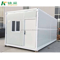 Maison préfabriquée en conteneur pliable de 20 pieds, mobile, extérieure, bon marché, prête à être expédiée avec salle de bain et cuisine
