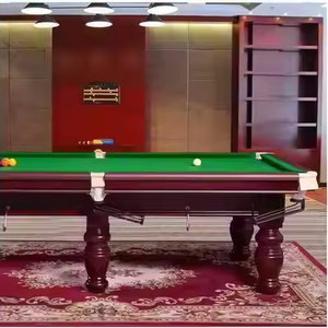Table de billard <span class=keywords><strong>snooker</strong></span> NAIPNI de 12 pieds en bois massif, personnalisable, de bonne qualité, pour <span class=keywords><strong>compétition</strong></span>, avec poches d'angle en aluminium, pour usage intérieur - Product Image 4