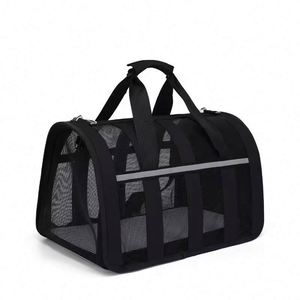 Muestra Gratis: Bolsa de Transporte para Mascotas, Transpirable, Portátil, Anti-Mordidas, Anti-Arañazos, con Malla, Ligera, Tipo Bolso de Mano - Product Image 1