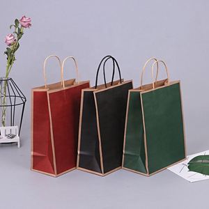Bolsa de Compras de Papel Kraft con Asa de Diseño Personalizado KM, Bolsa Promocional de Alta Calidad con Logotipo Impreso - Product Image 2