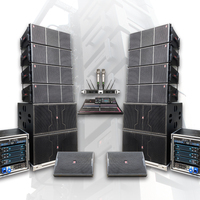 Sistema de Sonido Profesional para Exteriores T.I Pro Audio Best Sound LA-212 de 2000W RMS, Altavoz Line Array de Tres Vías con Doble Woofer de 12 Pulgadas
