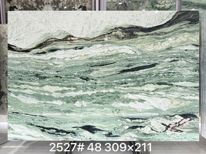Dalles de marbre vert poli en quartzite vert Victoria de luxe, grandes dalles, pour murs et sols, quartzite premium pour comptoirs de cuisine - Product Image 6