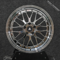 Jantes en aluminium chromé poli LM LMR 2 Peace Wheel, design musclé et élégant, 17-23 pouces, forgées, pour voitures.