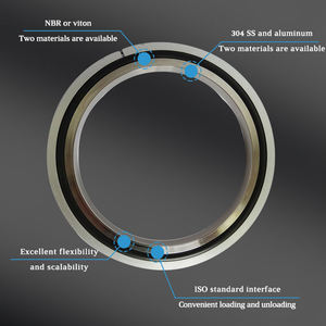 आईएसओ बाहरी अंगूठी centing रिंग वैक्यूम सिस्टम का उपयोग स्टेनलेस स्टील nbr आईएसओ वैक्यूम फ्लैंज फिटिंग जाली फिटिंग जाली जाली - Product Image 5