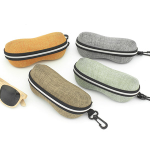 <span class=keywords><strong>Étui</strong></span> <span class=keywords><strong>à</strong></span> <span class=keywords><strong>lunettes</strong></span> de vue HY tendance en denim et EVA, rectangulaire, simple, uni, portable, avec fermeture éclair et crochet, pour femmes et hommes - Product Image 3