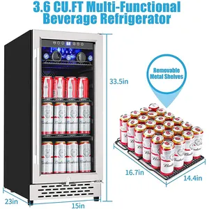 Display di alta qualità Cooler Bar Kitchen Under the Counter Beverage frigo Drink Cooler frigorifero per vino e bevande frigorifero per birra
