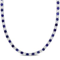 Benutzer definierte 18 ''3mm Labor erstellt Rubin Rot Blau Grün Smaragd Peridot Rosa Saphir Weiß Zirkon CZ Wechselnde Tennis Halskette