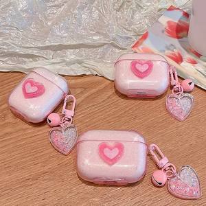 Funda protectora pequeña Fresh Love Cute Glitter 1/2 Generation Cover Nuevo diseño para <span class=keywords><strong>AirPods</strong></span> 3/2/1 para <span class=keywords><strong>AirPods</strong></span> Pro Case - Product Image 3