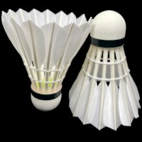 Volant de badminton Lingshang LS200 professionnel léger pour matchs internationaux, durable, à plumes droites, 3 couches, écologique