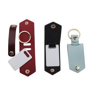 Customised Business PU <b>Leather</b> Custom <b>Keychain</b> Decoration Sublimation <b>Keychain</b> Decoration - Product Image 3