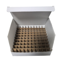Cajas de Cartón de Alta Calidad Bx 157 para 100 Viales de 2 ml, Caja de Embalaje para Viales de 2 ml, Caja Blanca Vacía