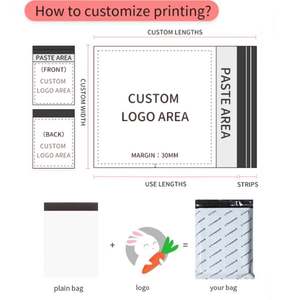 Sac d'expédition express en plastique biodégradable durable, adhésif puissant, logo personnalisé, sac d'expédition express pour l'emballage - Product Image 5