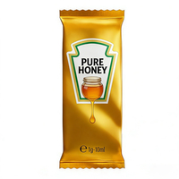 Sachets d'emballage alimentaire en plastique à trois soudures latérales pour huile, piment, moutarde, pomme, tomate, sauce soja