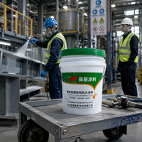 Revêtement ignifuge intumescent pour structure en acier, peinture ignifuge à film mince, à base d'eau, certifié ISO