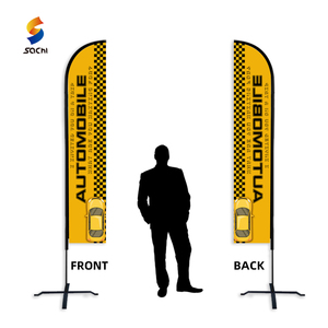 Quảng Cáo Bay Bãi Biển Cờ Dọc Biểu Ngữ Kit Với Spike Lông Cờ Biểu Ngữ Tùy Chỉnh Cờ Và Biểu Ngữ Cho Xe Đại Lý - Product Image 2