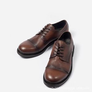 Chaussures habillées de luxe pour hommes, à lacets, bout carré, respirantes, décontractées, printemps-été, mocassins Gommino, nouveaux modèles - Product Image 5