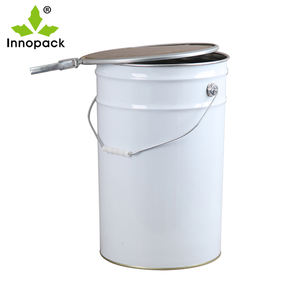 Venta directa del fabricante Logotipo personalizado Impreso 18L Cubo de lata de metal con cubos y barriles de bloqueo de anillo - Product Image 5