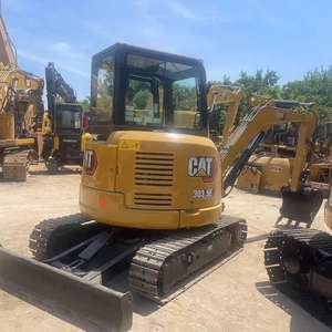 CAT303.5e Excavadora hidráulica de cadenas usada de tamaño mini, 3.5 toneladas, de segunda mano, en buen estado, con pocas horas de trabajo - Product Image 3