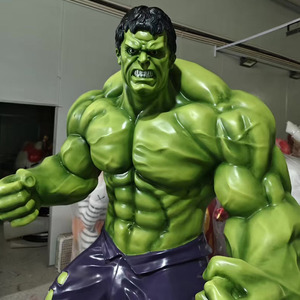 Escultura de Resina Personalizada, Estatua de Iron Man, Spiderman y <span class=keywords><strong>Hulk</strong></span> de Tamaño Real de Películas de Marvel para Decoración Comercial de Calles - Product Image 4