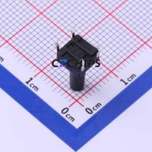 UK-B0202-G12.5-250 Tactile Switch Through hole-4P,6x6mm Switch Single Pole Single Throw Round Button 2.5N Through Hole - Product Image 2