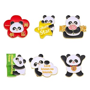 Broche mignonne Panda Fleur avec texte inspirant pour la rentrée scolaire 2026 – Cadeau pour étudiant, technique d'huile coulante - Product Image 5