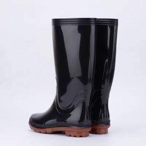 Commercio all'ingrosso Anti-olio di sicurezza scarpe da lavoro in Pvc campo da uomo palude fattoria lunghi stivali da pioggia - Product Image 3