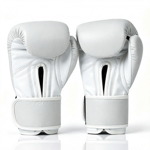 Guantes de Boxeo de Microfibra con Correa de Muñeca de Velcro de 8-16 oz, Guantes de Entrenamiento Protectores para Gimnasio - Product Image 1