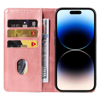 Funda Tipo Cartera de Cuero PU Premium para iPhone 14 Pro - Funda con Soporte para Teléfono, Ranuras para Tarjetas, Cierre Magnético y Carcasa Antigolpes