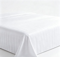 Drap plat double - Qualité hôtelière - Microfibre brossée - Ultra doux - Respirant - Anti-plis - 200TC - Polyester uni - Toutes saisons