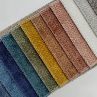 Chenille tissée 320 g/m² douce et moelleuse, écologique, multicolore, 100 % polyester Oeko-Tex, pour largeurs personnalisées, vente en gros pour filles