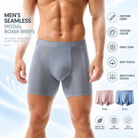 ZHENGPIN Fabricant OEM d'usine de caleçons boxeurs pour hommes en modal doux sans couture, vente en gros pour marque privée