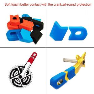 Housse <span class=keywords><strong>de</strong></span> <span class=keywords><strong>protection</strong></span> en silicone <span class=keywords><strong>pour</strong></span> manivelle <span class=keywords><strong>de</strong></span> vélo, accessoires <span class=keywords><strong>de</strong></span> vélo, <span class=keywords><strong>VTT</strong></span> - Product Image 2