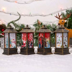 Factory Wholesale Christmas Decorations Supplies <b>Mini</b> LED <b>Lanterns</b> Santa Claus Snowman Elk for Parties Battery - Product Image 2