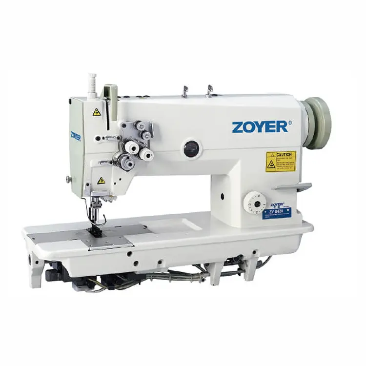 Offre Spéciale ZY872D double aiguille grand crochet à entraînement direct coupe machine à coudre industrielle à point noué pour vêtement