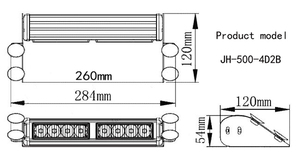 Yeni 12V 8-LED Dashboard acil durum elektronik flaşı Visor Dash güverte ışığı kamyonlar için Volkswagen <span class=keywords><strong>Vans</strong></span> A5 Model araba işık aksesuarları - Product Image 3