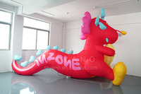 Sculpture gonflable de personnage de dragon de dessin animé personnalisé