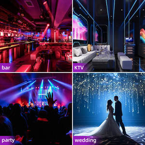 Luz Láser LED de Proyección Dual 3D, Blanco Cálido, Animación, Control DMX512, Material de Aluminio y PC, para Hoteles, KTV, Discotecas - Product Image 2