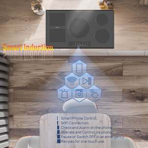 Placa de Inducción Integrada Inteligente para el Hogar con 5 Quemadores - Product Image 1