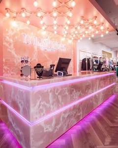 YD đá sang trọng màu Hồng Onyx Đá Cẩm Thạch tưởng tượng màu Hồng Onyx giá đánh bóng màu Hồng Onyx sàn gạch để trang trí - Product Image 2