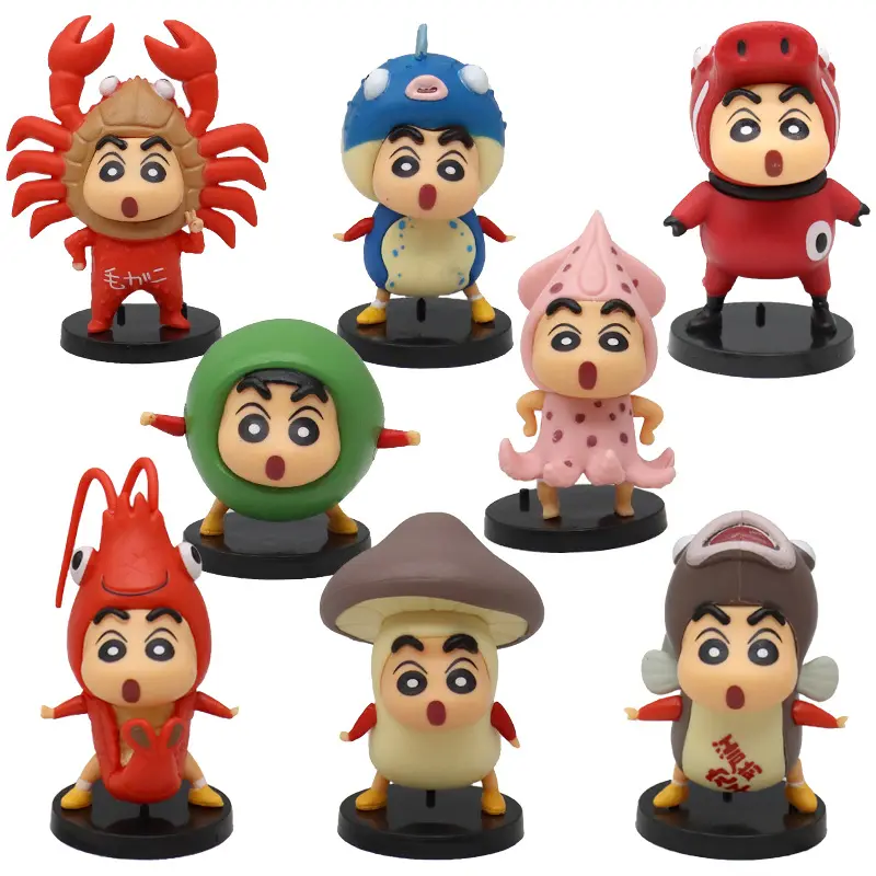 Anime Acessórios Decoração De Carro Cartoon Anime Narutos Strawberry Bear Pvc Model Toys Action Model Figure set kids Toys