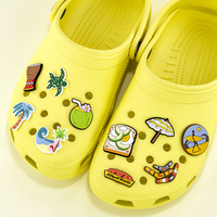 Breloques de chaussures en PVC souple 2D sur le thème de l'Australie, décorations imperméables pour sabots, breloques pour chaussures de surf pour enfants et adultes