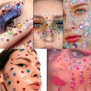 Multi-Color Face Jewels Stickers | 3D Rhinestone Decals for Face Decor Nail Art & DIY Craft Projects Crystal Sticker - Product Image 5