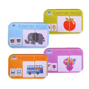 Puzzle in Legno per Bambini, Scatola di Ferro Fai-da-Te, Animali, Veicoli, Cartoni Animati, Storie, Giocattoli Educativi per la Prima Infanzia - Product Image 2