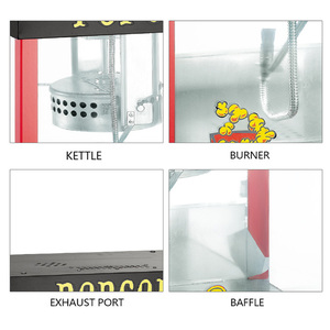 Máquina de Palomitas de Maíz Comercial a Gas HN QDMECH, Automática, Antiadherente, de Alta Eficiencia, para <span class=keywords><strong>Cines</strong></span>, Restaurantes y Tiendas - Product Image 5