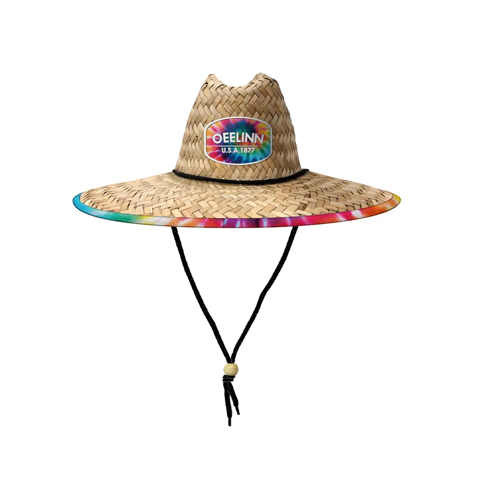 wholesale tropical sun shade wide brim straw beach hats uv resistant natural material lifeguard straw sun hats