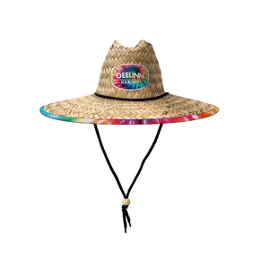 Wholesale Tropical Sun Shade Wide Brim Straw Beach Hats Uv Resistant Natural Material Lifeguard Straw Sun Hats