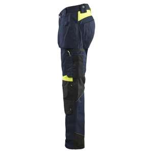 BLAKLADER - 155518608633C48 Pantalón Craftsman Azul marino oscuro/Amarillo Hi-vis-EAN 7330509900611 ROPA DE TRABAJO DE LA HI-VIS - Product Image 3
