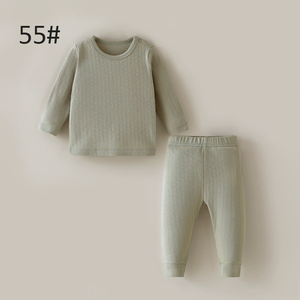 Conjunto de Ropa de Dos Piezas para Bebés Recién Nacidos, Primavera y Otoño, Algodón, Protección para el Vientre, Ropa para el Hogar - Product Image 3