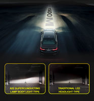 Luz LED para Auto de 240W H1 H4 H13 H1 H7 H11 9005 9006 9012, Alta Potencia 100W 200W 4300K, Faro LED de 12V, Bombilla LED para Automóvil