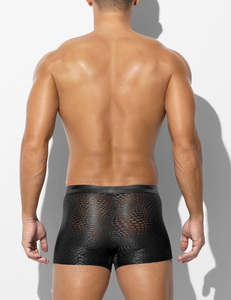 AK sexy phía trước mở Mens đồ lót boxer da lưới đồ lót thoáng khí của nam giới Boxer Briefs với zip - Product Image 5